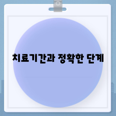 치료기간과 정확한 단계