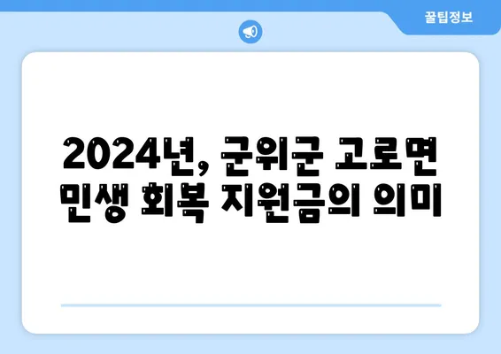 경상북도 군위군 고로면 민생회복지원금 | 신청 | 신청방법 | 대상 | 지급일 | 사용처 | 전국민 | 이재명 | 2024