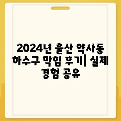 울산시 중구 약사동 하수구막힘 | 가격 | 비용 | 기름제거 | 싱크대 | 변기 | 세면대 | 역류 | 냄새차단 | 2024 후기