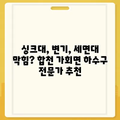 경상남도 합천군 가회면 하수구막힘 | 가격 | 비용 | 기름제거 | 싱크대 | 변기 | 세면대 | 역류 | 냄새차단 | 2024 후기