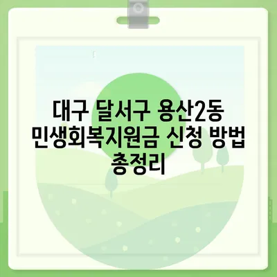 대구시 달서구 용산2동 민생회복지원금 | 신청 | 신청방법 | 대상 | 지급일 | 사용처 | 전국민 | 이재명 | 2024