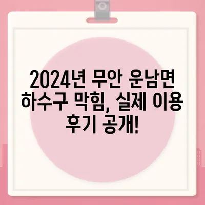 전라남도 무안군 운남면 하수구막힘 | 가격 | 비용 | 기름제거 | 싱크대 | 변기 | 세면대 | 역류 | 냄새차단 | 2024 후기