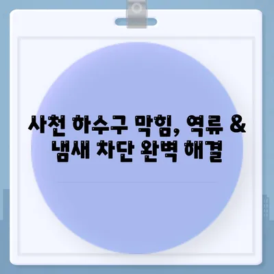 경상남도 사천시 사천읍 하수구막힘 | 가격 | 비용 | 기름제거 | 싱크대 | 변기 | 세면대 | 역류 | 냄새차단 | 2024 후기