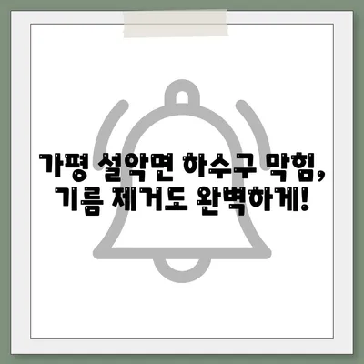 경기도 가평군 설악면 하수구막힘 | 가격 | 비용 | 기름제거 | 싱크대 | 변기 | 세면대 | 역류 | 냄새차단 | 2024 후기