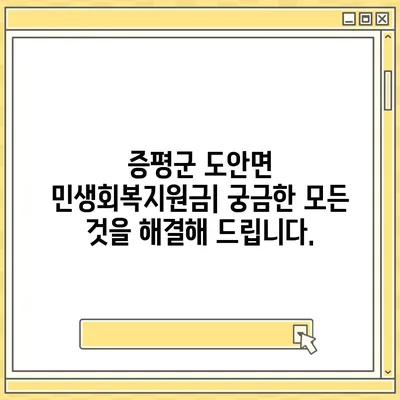 충청북도 증평군 도안면 민생회복지원금 | 신청 | 신청방법 | 대상 | 지급일 | 사용처 | 전국민 | 이재명 | 2024