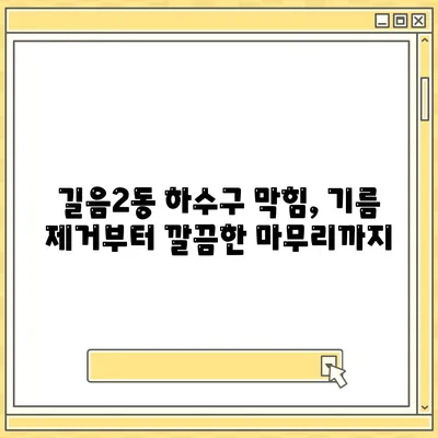 서울시 성북구 길음2동 하수구막힘 | 가격 | 비용 | 기름제거 | 싱크대 | 변기 | 세면대 | 역류 | 냄새차단 | 2024 후기