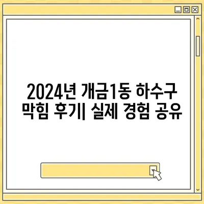 부산시 부산진구 개금1동 하수구막힘 | 가격 | 비용 | 기름제거 | 싱크대 | 변기 | 세면대 | 역류 | 냄새차단 | 2024 후기