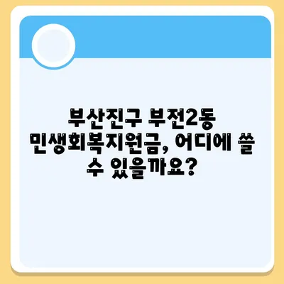 부산시 부산진구 부전2동 민생회복지원금 | 신청 | 신청방법 | 대상 | 지급일 | 사용처 | 전국민 | 이재명 | 2024