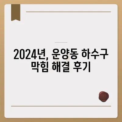 경기도 김포시 운양동 하수구막힘 | 가격 | 비용 | 기름제거 | 싱크대 | 변기 | 세면대 | 역류 | 냄새차단 | 2024 후기