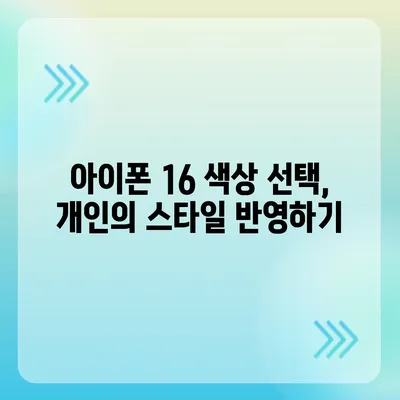 아이폰 16의 색상과 디자인