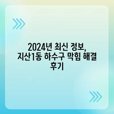 대구시 수성구 지산1동 하수구막힘 | 가격 | 비용 | 기름제거 | 싱크대 | 변기 | 세면대 | 역류 | 냄새차단 | 2024 후기