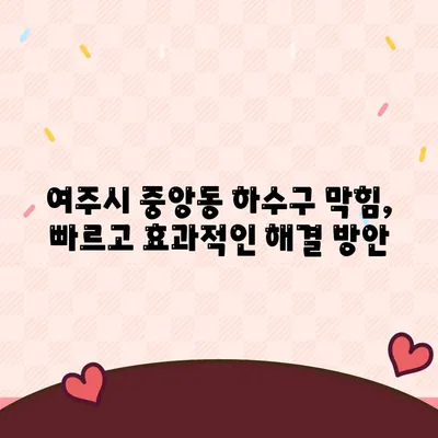 경기도 여주시 중앙동 하수구막힘 | 가격 | 비용 | 기름제거 | 싱크대 | 변기 | 세면대 | 역류 | 냄새차단 | 2024 후기