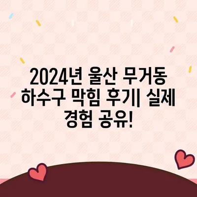 울산시 남구 무거동 하수구막힘 | 가격 | 비용 | 기름제거 | 싱크대 | 변기 | 세면대 | 역류 | 냄새차단 | 2024 후기