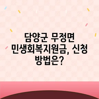 전라남도 담양군 무정면 민생회복지원금 | 신청 | 신청방법 | 대상 | 지급일 | 사용처 | 전국민 | 이재명 | 2024