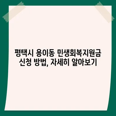 경기도 평택시 용이동 민생회복지원금 | 신청 | 신청방법 | 대상 | 지급일 | 사용처 | 전국민 | 이재명 | 2024