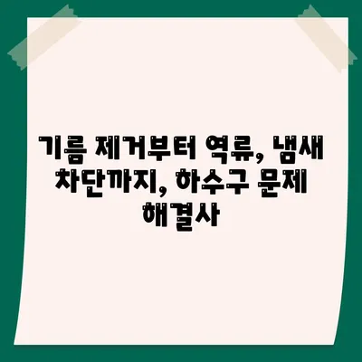 경상남도 사천시 사남면 하수구막힘 | 가격 | 비용 | 기름제거 | 싱크대 | 변기 | 세면대 | 역류 | 냄새차단 | 2024 후기