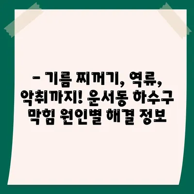 인천시 중구 운서동 하수구막힘 | 가격 | 비용 | 기름제거 | 싱크대 | 변기 | 세면대 | 역류 | 냄새차단 | 2024 후기