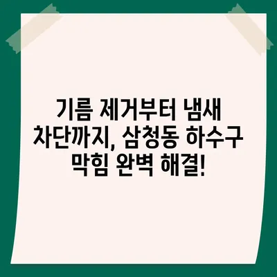 서울시 종로구 삼청동 하수구막힘 | 가격 | 비용 | 기름제거 | 싱크대 | 변기 | 세면대 | 역류 | 냄새차단 | 2024 후기