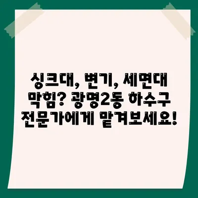 경기도 광명시 광명2동 하수구막힘 | 가격 | 비용 | 기름제거 | 싱크대 | 변기 | 세면대 | 역류 | 냄새차단 | 2024 후기