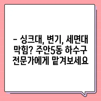 인천시 미추홀구 주안5동 하수구막힘 | 가격 | 비용 | 기름제거 | 싱크대 | 변기 | 세면대 | 역류 | 냄새차단 | 2024 후기