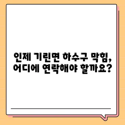 강원도 인제군 기린면 하수구막힘 | 가격 | 비용 | 기름제거 | 싱크대 | 변기 | 세면대 | 역류 | 냄새차단 | 2024 후기