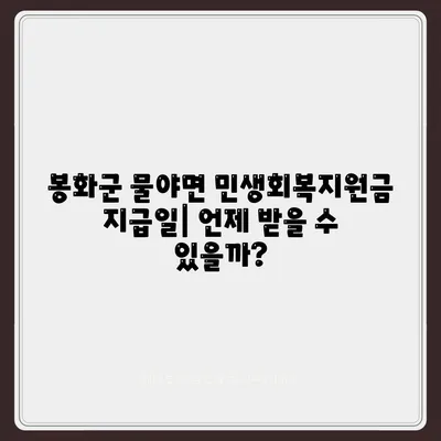 경상북도 봉화군 물야면 민생회복지원금 | 신청 | 신청방법 | 대상 | 지급일 | 사용처 | 전국민 | 이재명 | 2024