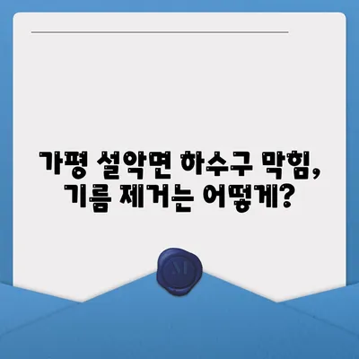 경기도 가평군 설악면 하수구막힘 | 가격 | 비용 | 기름제거 | 싱크대 | 변기 | 세면대 | 역류 | 냄새차단 | 2024 후기