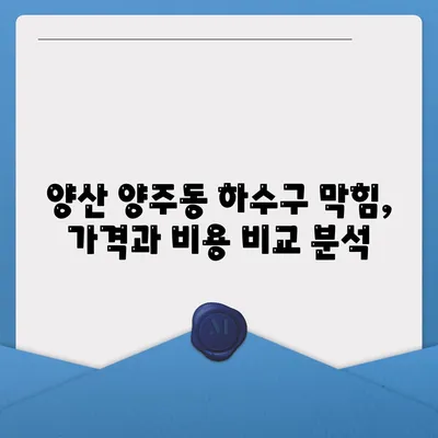 경상남도 양산시 양주동 하수구막힘 | 가격 | 비용 | 기름제거 | 싱크대 | 변기 | 세면대 | 역류 | 냄새차단 | 2024 후기