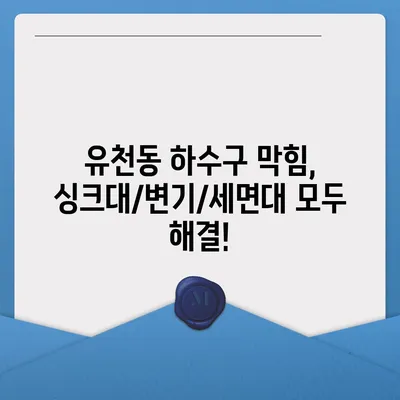 대구시 달서구 유천동 하수구막힘 | 가격 | 비용 | 기름제거 | 싱크대 | 변기 | 세면대 | 역류 | 냄새차단 | 2024 후기