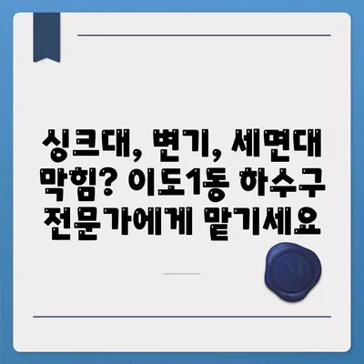 제주도 제주시 이도1동 하수구막힘 | 가격 | 비용 | 기름제거 | 싱크대 | 변기 | 세면대 | 역류 | 냄새차단 | 2024 후기