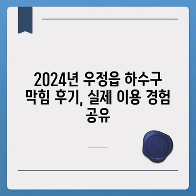 경기도 화성시 우정읍 하수구막힘 | 가격 | 비용 | 기름제거 | 싱크대 | 변기 | 세면대 | 역류 | 냄새차단 | 2024 후기