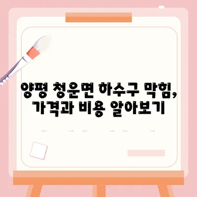 경기도 양평군 청운면 하수구막힘 | 가격 | 비용 | 기름제거 | 싱크대 | 변기 | 세면대 | 역류 | 냄새차단 | 2024 후기