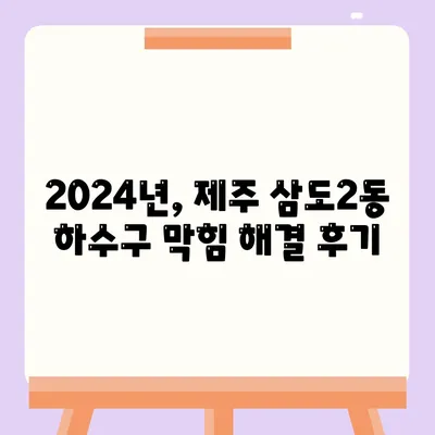 제주도 제주시 삼도2동 하수구막힘 | 가격 | 비용 | 기름제거 | 싱크대 | 변기 | 세면대 | 역류 | 냄새차단 | 2024 후기