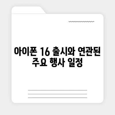 아이폰 16 사전예약 시기 예측하기