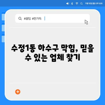 부산시 동구 수정1동 하수구막힘 | 가격 | 비용 | 기름제거 | 싱크대 | 변기 | 세면대 | 역류 | 냄새차단 | 2024 후기