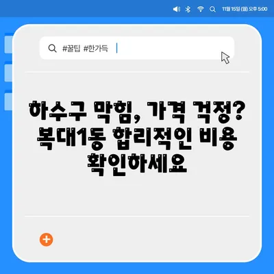 충청북도 청주시 흥덕구 복대1동 하수구막힘 | 가격 | 비용 | 기름제거 | 싱크대 | 변기 | 세면대 | 역류 | 냄새차단 | 2024 후기