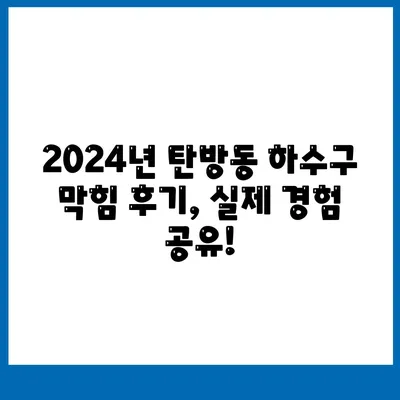 대전시 서구 탄방동 하수구막힘 | 가격 | 비용 | 기름제거 | 싱크대 | 변기 | 세면대 | 역류 | 냄새차단 | 2024 후기