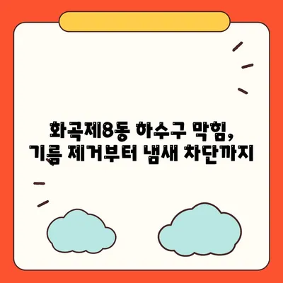 서울시 강서구 화곡제8동 하수구막힘 | 가격 | 비용 | 기름제거 | 싱크대 | 변기 | 세면대 | 역류 | 냄새차단 | 2024 후기