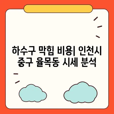 인천시 중구 율목동 하수구막힘 | 가격 | 비용 | 기름제거 | 싱크대 | 변기 | 세면대 | 역류 | 냄새차단 | 2024 후기