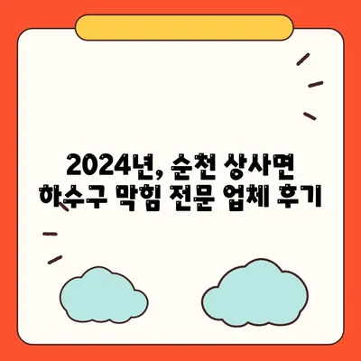 전라남도 순천시 상사면 하수구막힘 | 가격 | 비용 | 기름제거 | 싱크대 | 변기 | 세면대 | 역류 | 냄새차단 | 2024 후기