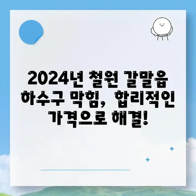 강원도 철원군 갈말읍 하수구막힘 | 가격 | 비용 | 기름제거 | 싱크대 | 변기 | 세면대 | 역류 | 냄새차단 | 2024 후기