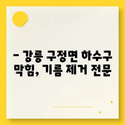 강원도 강릉시 구정면 하수구막힘 | 가격 | 비용 | 기름제거 | 싱크대 | 변기 | 세면대 | 역류 | 냄새차단 | 2024 후기