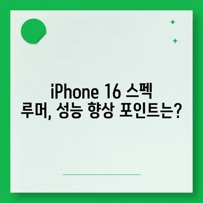 iPhone 16 출시일, 디자인, 스펙 루머 정리