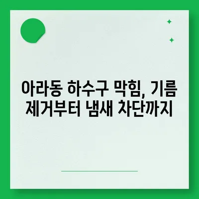 제주도 제주시 아라동 하수구막힘 | 가격 | 비용 | 기름제거 | 싱크대 | 변기 | 세면대 | 역류 | 냄새차단 | 2024 후기