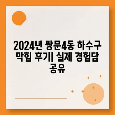 서울시 도봉구 쌍문4동 하수구막힘 | 가격 | 비용 | 기름제거 | 싱크대 | 변기 | 세면대 | 역류 | 냄새차단 | 2024 후기