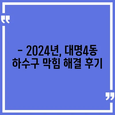 대구시 남구 대명4동 하수구막힘 | 가격 | 비용 | 기름제거 | 싱크대 | 변기 | 세면대 | 역류 | 냄새차단 | 2024 후기