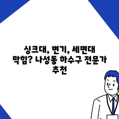 세종시 세종특별자치시 나성동 하수구막힘 | 가격 | 비용 | 기름제거 | 싱크대 | 변기 | 세면대 | 역류 | 냄새차단 | 2024 후기