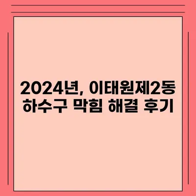 서울시 용산구 이태원제2동 하수구막힘 | 가격 | 비용 | 기름제거 | 싱크대 | 변기 | 세면대 | 역류 | 냄새차단 | 2024 후기