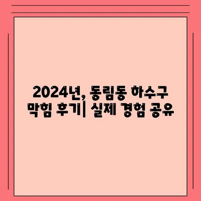 광주시 북구 동림동 하수구막힘 | 가격 | 비용 | 기름제거 | 싱크대 | 변기 | 세면대 | 역류 | 냄새차단 | 2024 후기