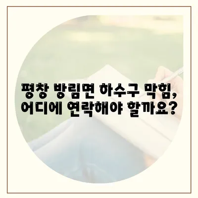 강원도 평창군 방림면 하수구막힘 | 가격 | 비용 | 기름제거 | 싱크대 | 변기 | 세면대 | 역류 | 냄새차단 | 2024 후기